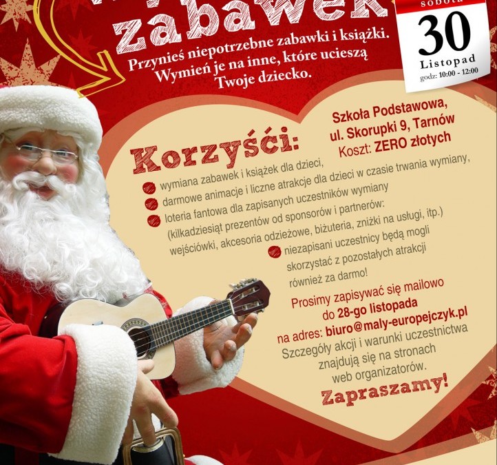 Mikołajkowa Wymiana Zabawek (zakończone)